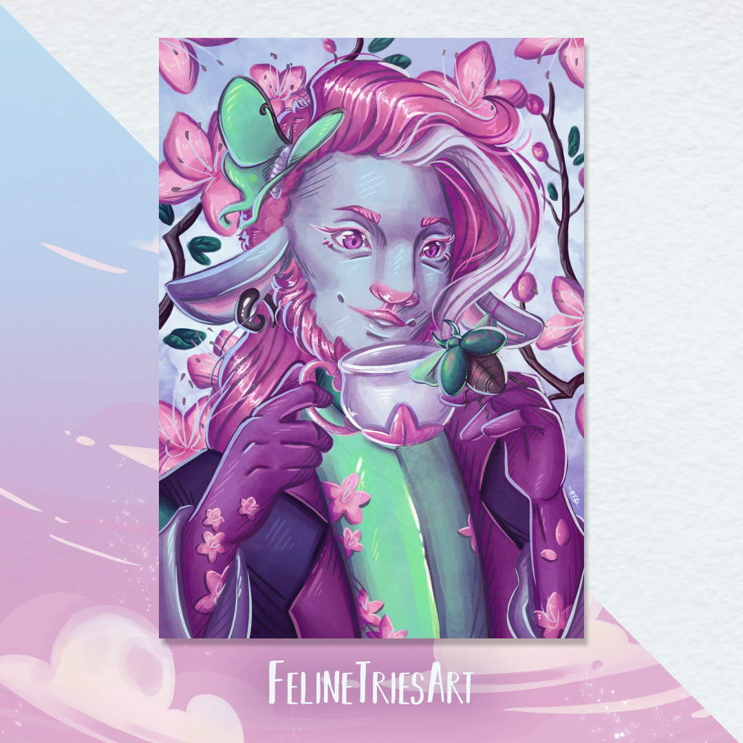 Death people tea - A5 print