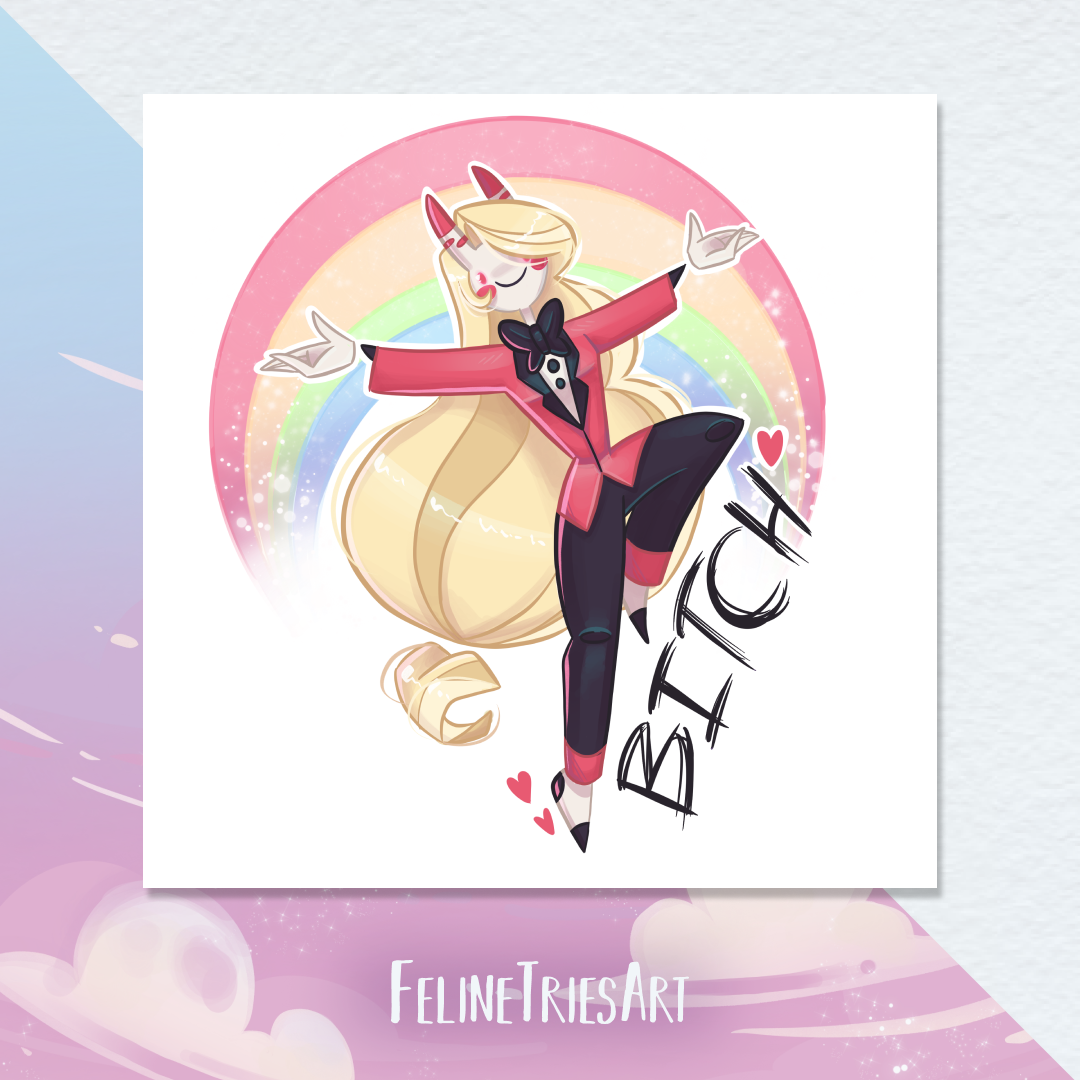 Rainbows and smiles - Square print