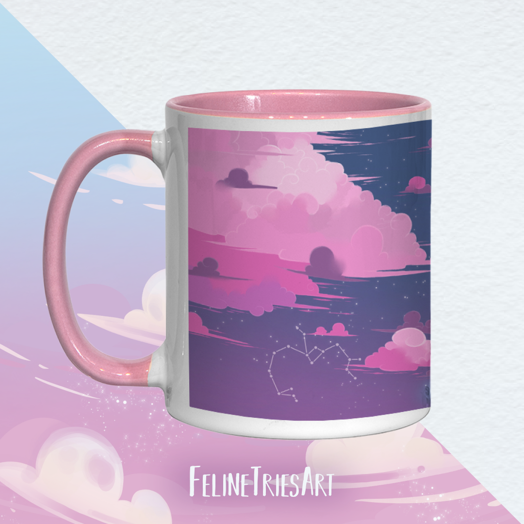 Pastel Skies Pink - Mug