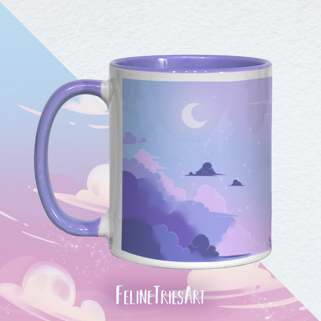 Pastel Skies Purple - Mug