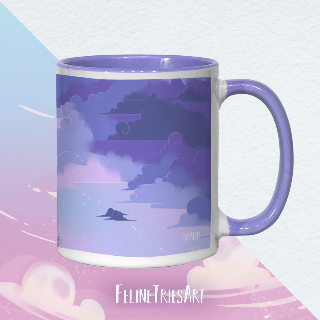 Pastel Skies Purple - Mug