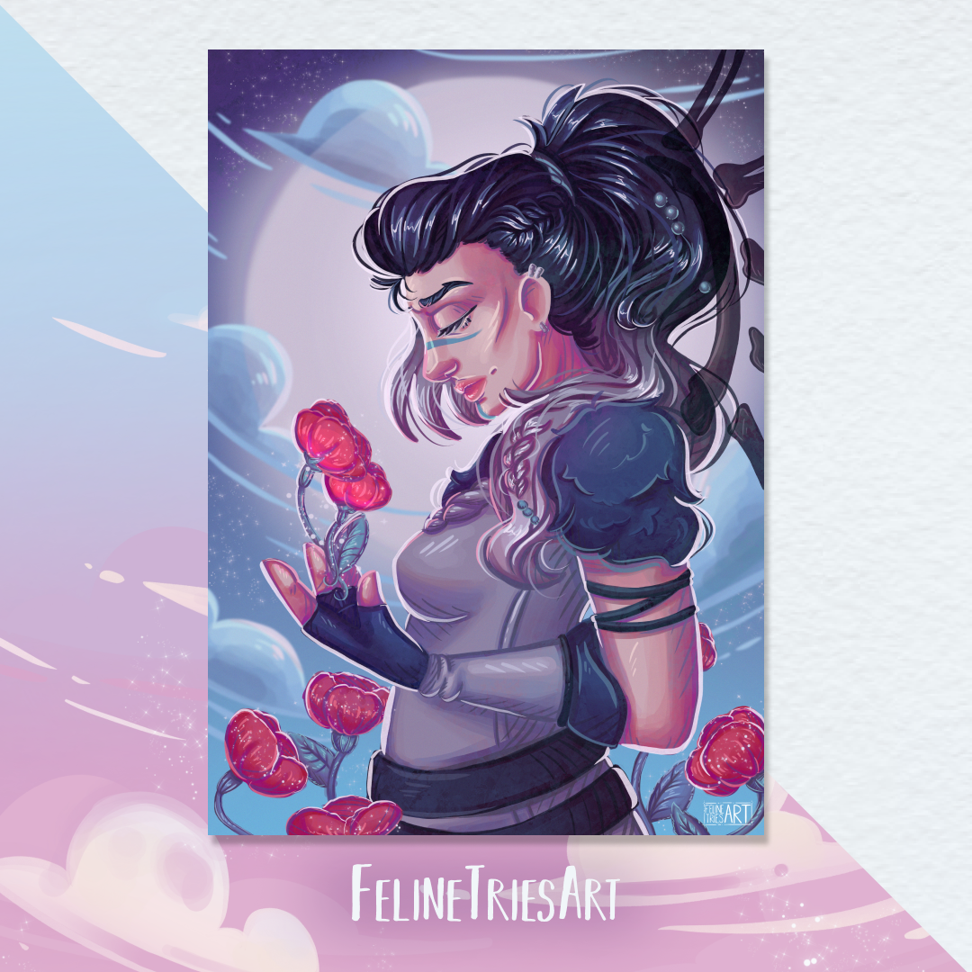 Flowers for her - A5 print