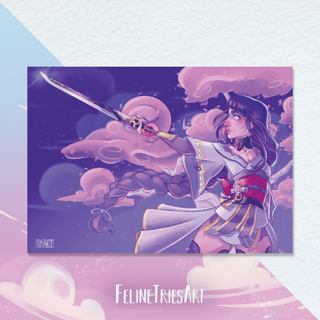 Raiden Shogun  - A5 print