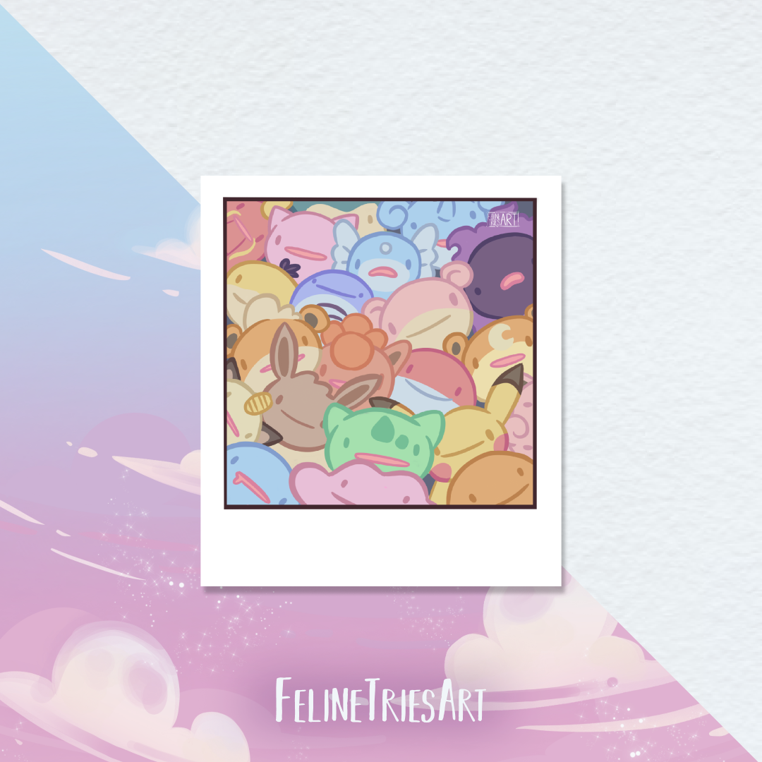 Big smiles - Polaroid print