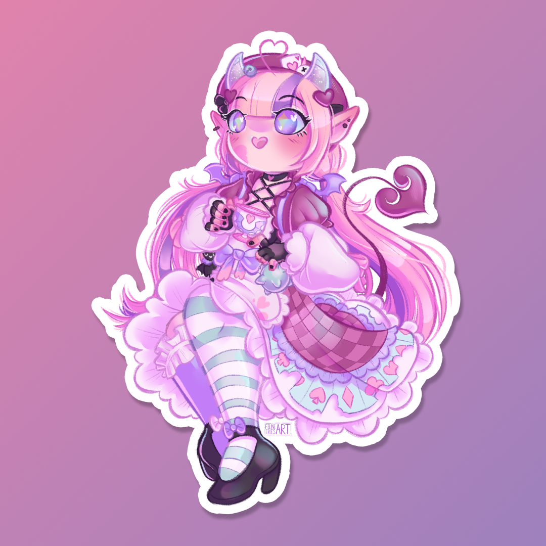 Iron wonderland sticker