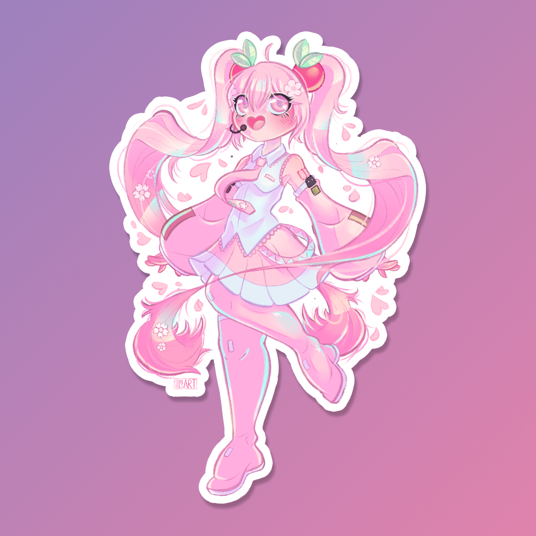 Sakura popstar sticker
